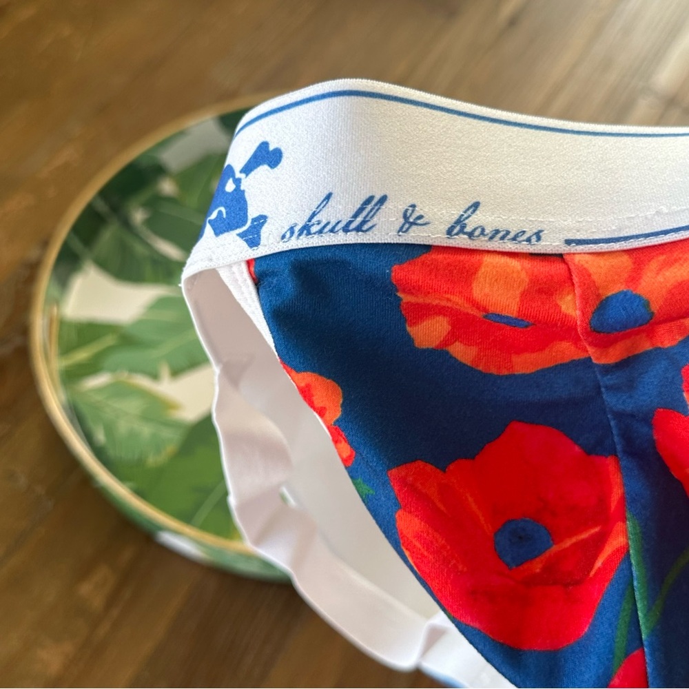 Skull & Bones Floral Jockstrap